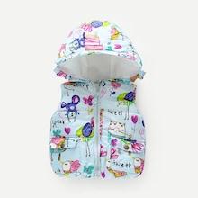 Shein Toddler Boys Cartoon Print Hooded Vest