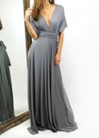 Rosewe Grey High Waist Multiways Maxi Dress