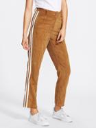 Shein Striped Side Cord Pants