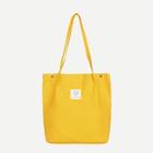 Shein Solid Canvas Tote Bag