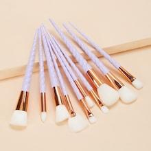 Shein Helical Angle Handle Makeup Brush 10pcs