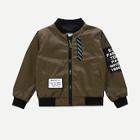 Shein Toddler Boys Letter Patched Jacket