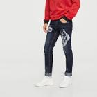 Shein Men Patched Decoration Jeans