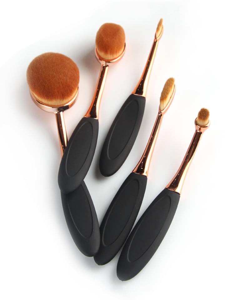 Shein Oval Toothbrush Shaped Makeup Brush Set