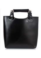 Rosewe Chic Solid Black Zipper Closure Pu Bags For Woman