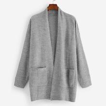 Shein Pocket Front Longline Cardigan