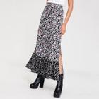 Shein M-slit Front Calico Print Skirt