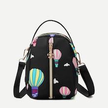 Shein Hot Air Balloon Pattern Backpack