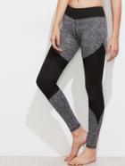 Shein Two Tone Marled Knit Leggings