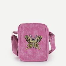 Shein Girls Butterfly Embroidery Crossbody Bag