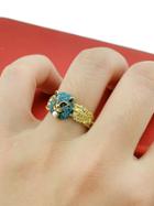 Shein Animal Shape With Blue Rhinestone Party Rings
