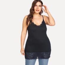 Shein Plus Lace Trim Cami Top