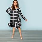 Shein Plus Grid Swing Dress