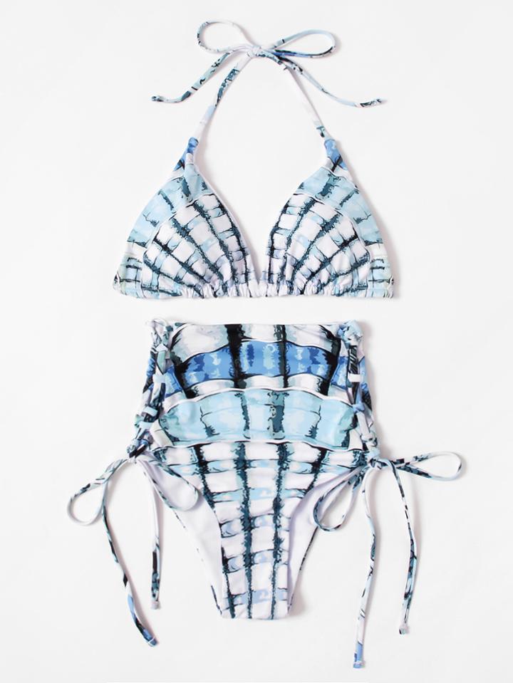 Shein High Waist Tie Side Bikini Set