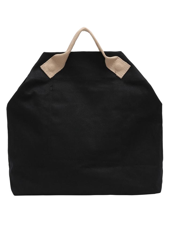Shein Canvas Contrast Strap Two-way Bag