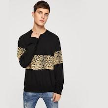 Shein Men Leopard Print Pullover