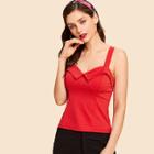 Shein Foldover Front Crisscross Back Top