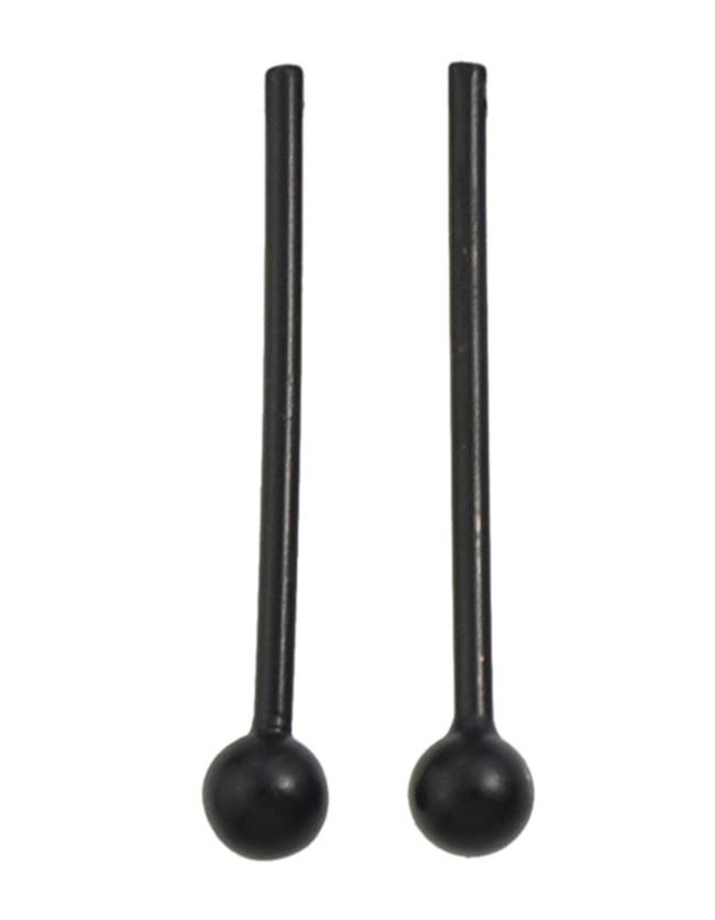 Shein Black Hanging Long Stud Earrings