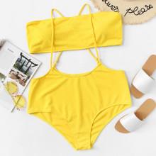 Shein Plus Cami Two Piece Swimwear