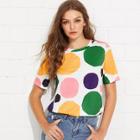 Shein Polka Dot Print Tee