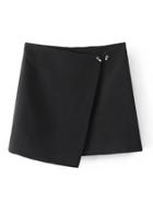 Shein Ring Detail Wrap Skirt