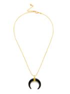 Shein Contrast Moon Pendant Chain Necklace