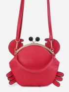 Shein Cute Red Pu Crab Bag With Convertible Strap