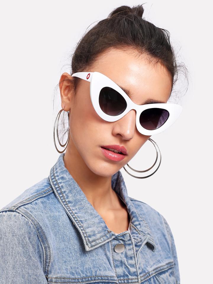 Shein Colorblock Cat Eye Sunglasses