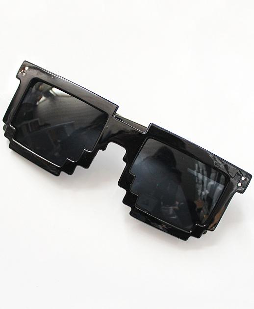 Shein Black Geometric Sunglasses