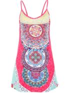 Shein Tribal Print Cami Dress - Pink
