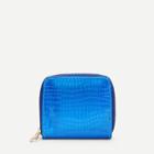 Shein Croc Embossed Zip Around Purse