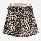 Shein Self Tie Leopard Print Shorts