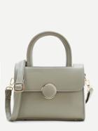 Shein Ring Detail Satchel Bag With Double Handle