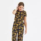 Shein Zipper Up Cut Back Floral Jumpsuit