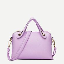 Shein Metal Detail Double Handle Shoulder Bag
