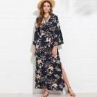 Shein Bell Sleeve Floral Dress With Belt