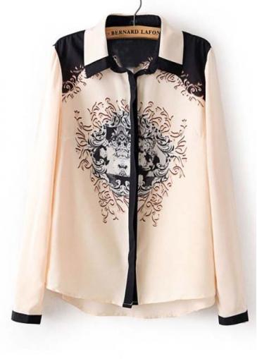 Rosewe Hot Sale Long Sleeve Turndown Collar Shirts For Woman