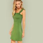 Shein Frill Strap Shirred Bodice Dress