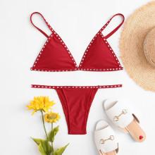Shein Studded Decorated Bikini Set
