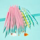 Shein Nail Art Design Drawing Dotting Brush & Pen 20pcs