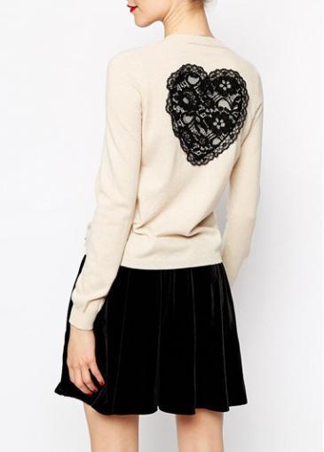 Rosewe Sweet Beige Button Closure Long Sleeve Woman Cardigans