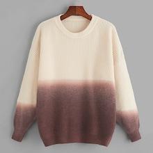 Shein Plus Color-block Ombre Sweater