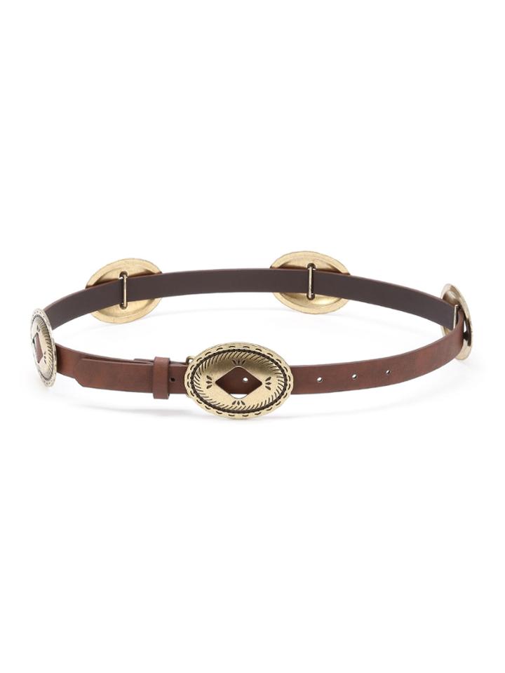 Shein Oval Metal Design Belt