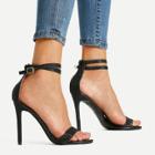 Shein Criss Cross Ankle Strap Two Part Heels