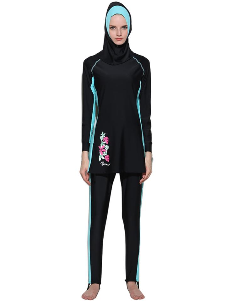 Shein Full Coverage Modest Swimwear 3 Piece