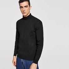 Shein Men Solid High Neck Jumper