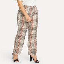 Shein Plus Plaid Pants