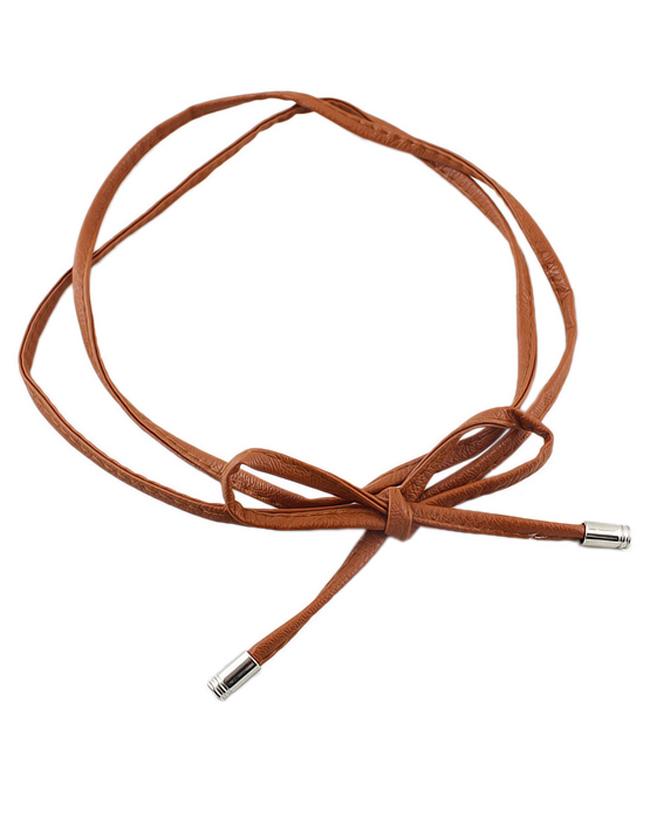 Shein New Model Thin Pu Leather Long Women Fashion Belt