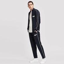Shein Men Zip Up Mock-neck Coat & Pants Co-ord