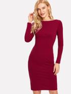 Shein Ruched Waist Pencil Dress